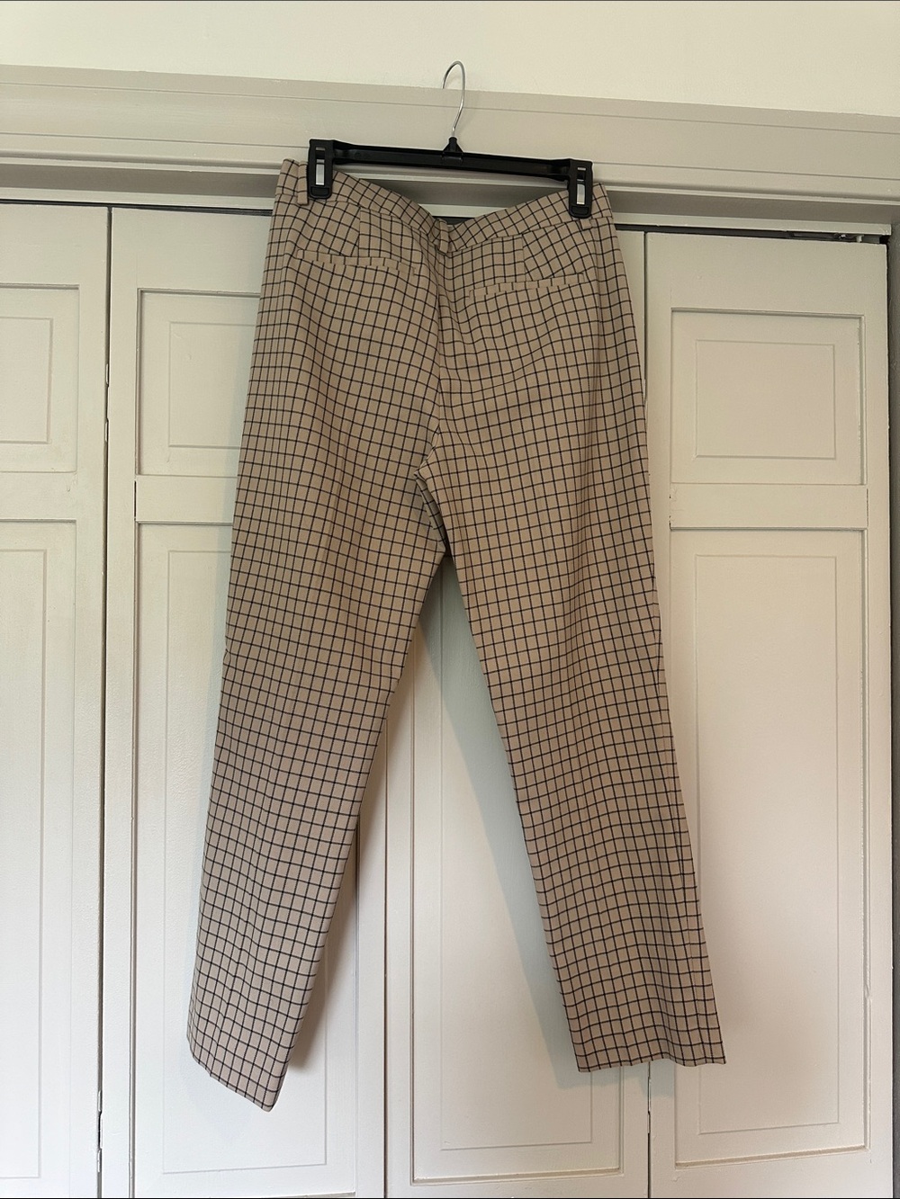 Theory Beige Windowpane Chinos - Picture 3 of 5